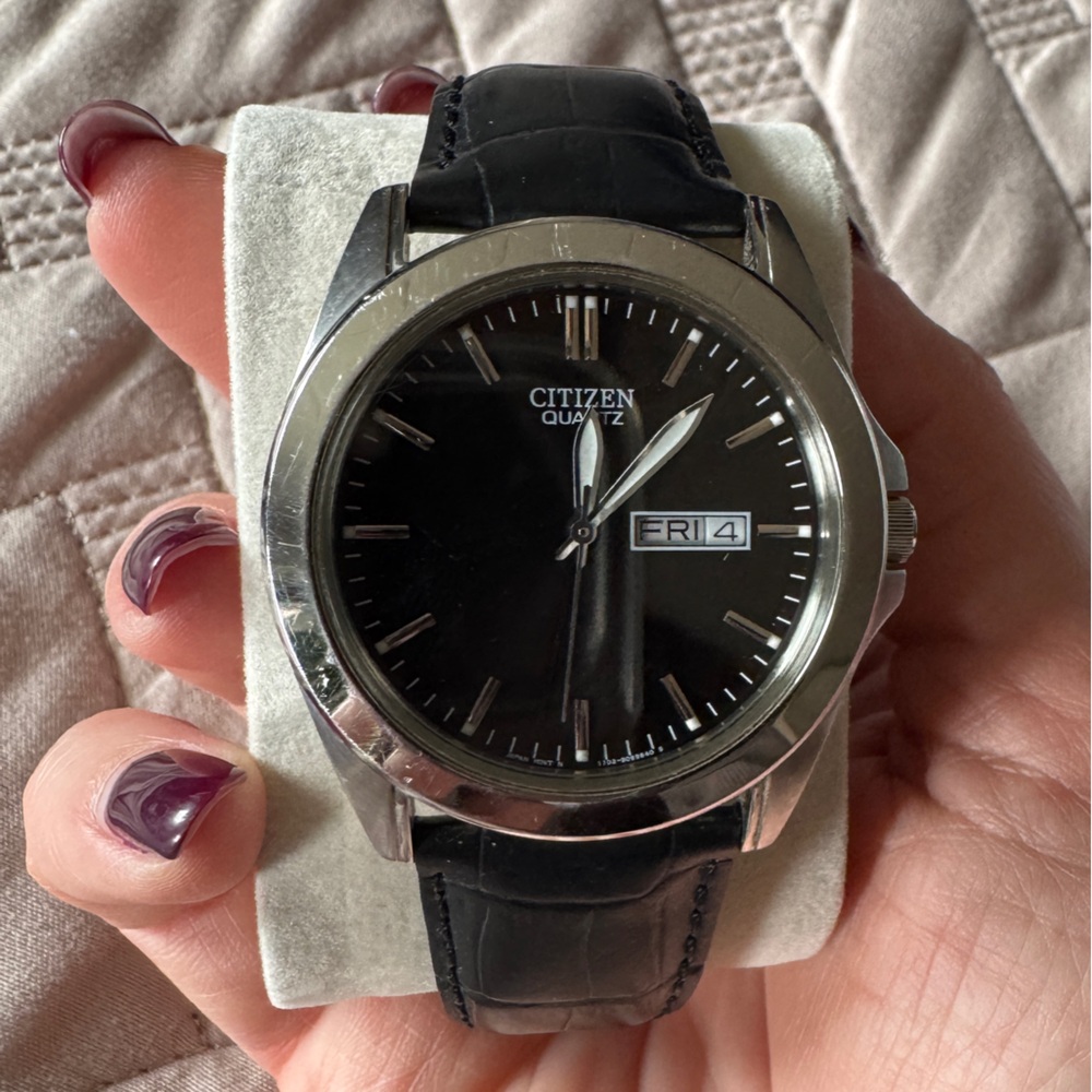 Citizen Black and Silver Men's Watch